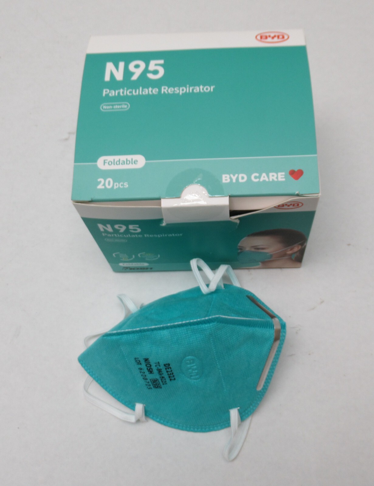 N95 Face Mask Medical Respiratory Protection for 95% Filtering Efficiency Level