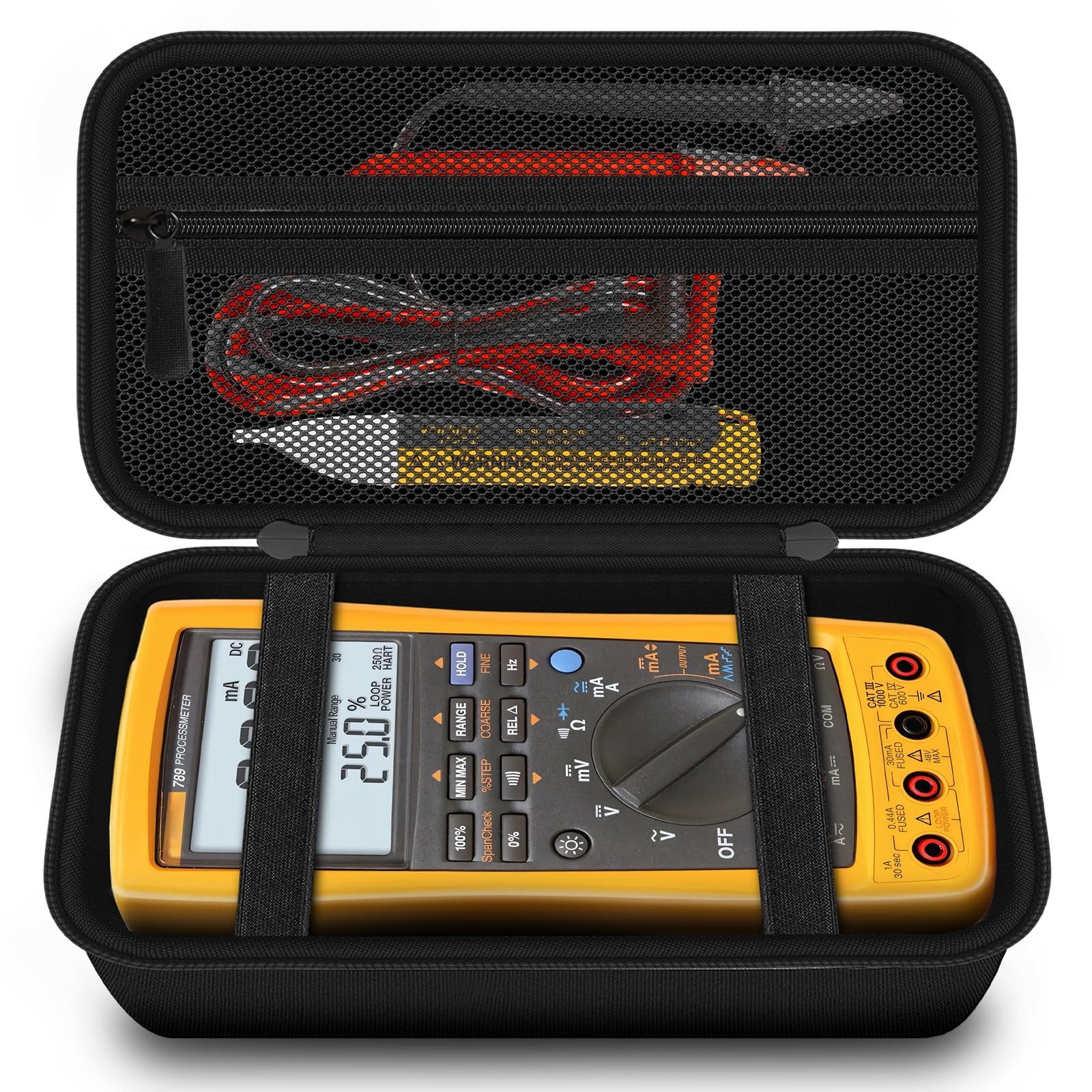 Carrying Case for Fluke 789/ 787B/ 787/287/ 289/1587 FC/ 87-V/ 87V Max/ 88V/ …