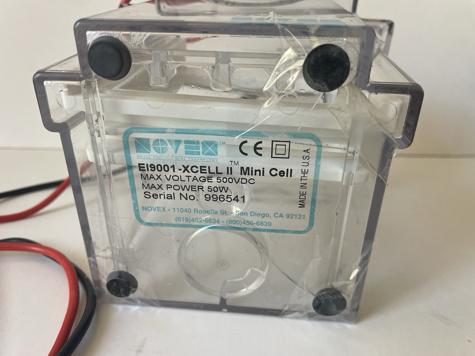 Novex EI9001-XCell II SureLock Electrophoresis Mini Cell MAX Power 50W USED