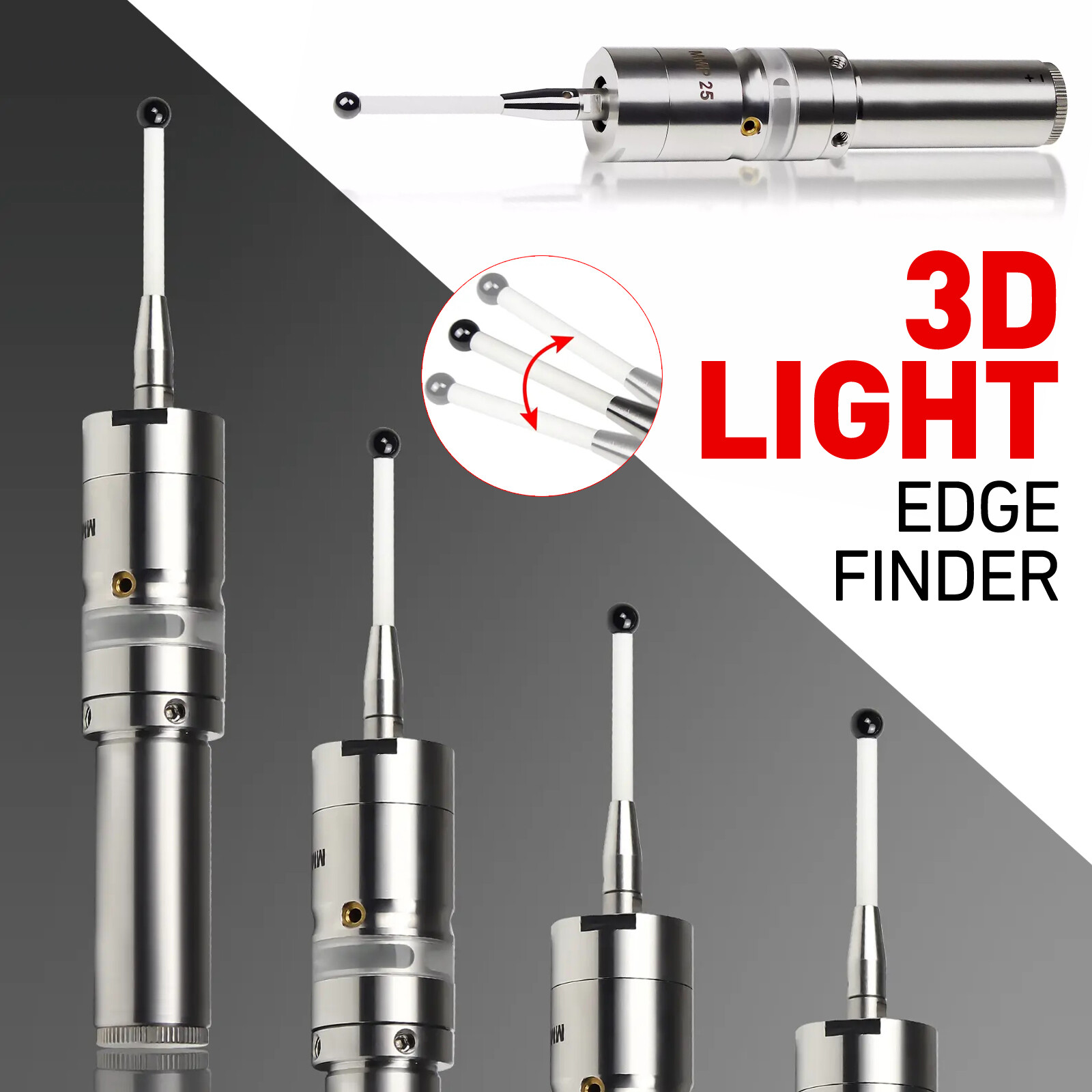 MMP25 3D Light Edge Finder CNC Machining Center Sub-center Rod detection sensor