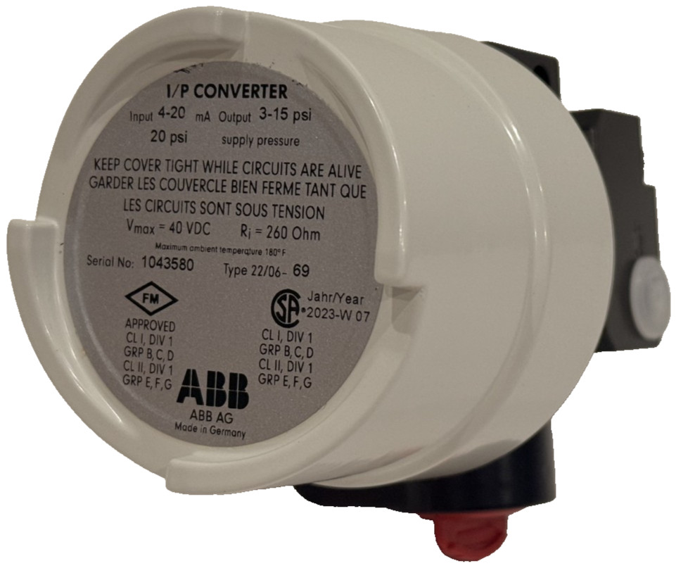 NEW ABB TEIP11-PS INDUSTRIAL I/P SIGNAL CONVERTER 4-20mA 3-15PSI TEIP11PS