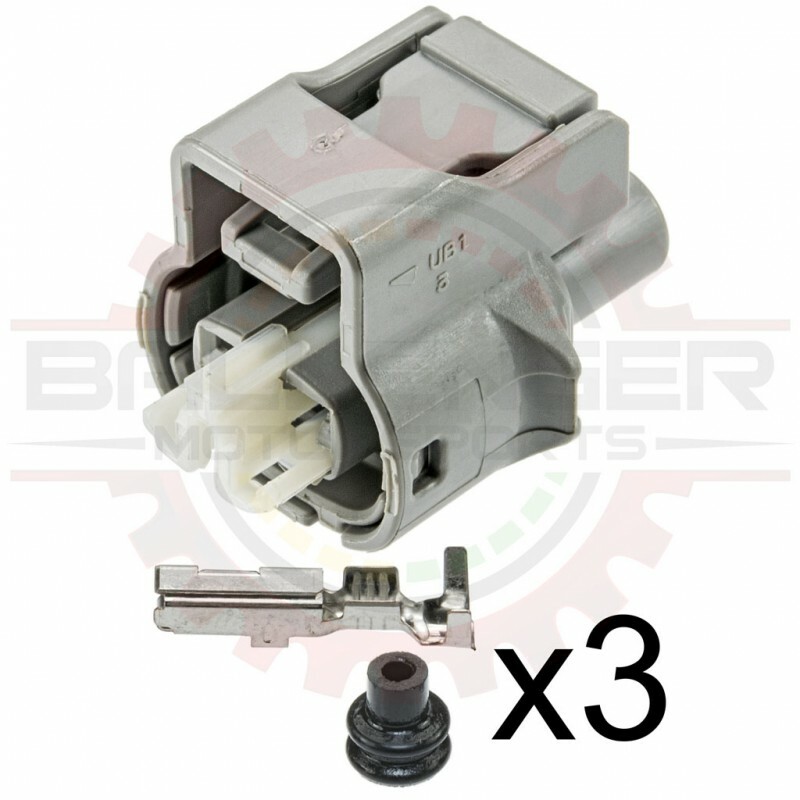 2 Way Connector Plug for Toyota Transfer Case, Backup Lights 90980-11250