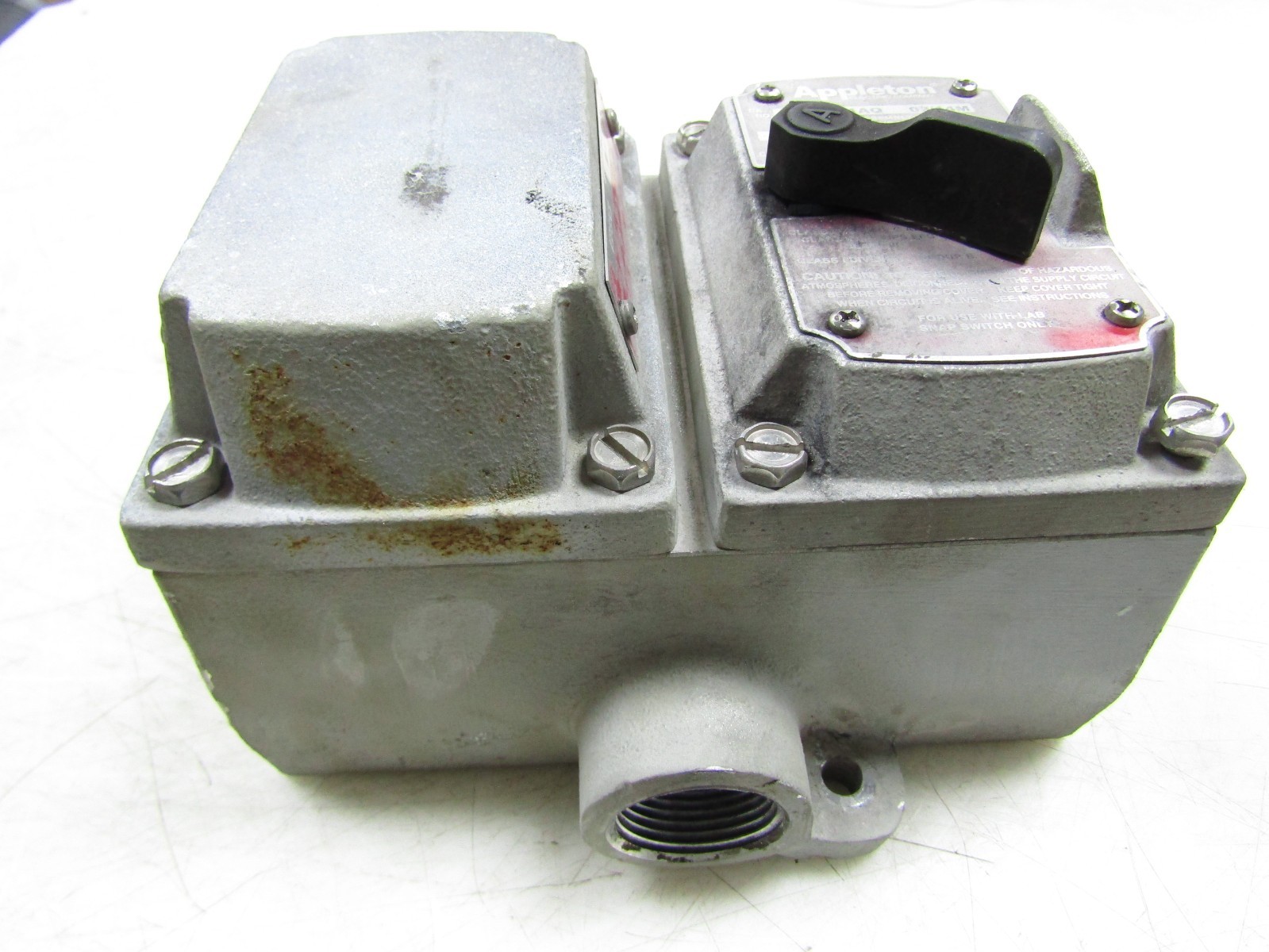 🙌APPLETON 20 AMP EXPLOSION PROOF SNAP SWITCH 120/277 VAC EDSF21AQ EDSC372SA