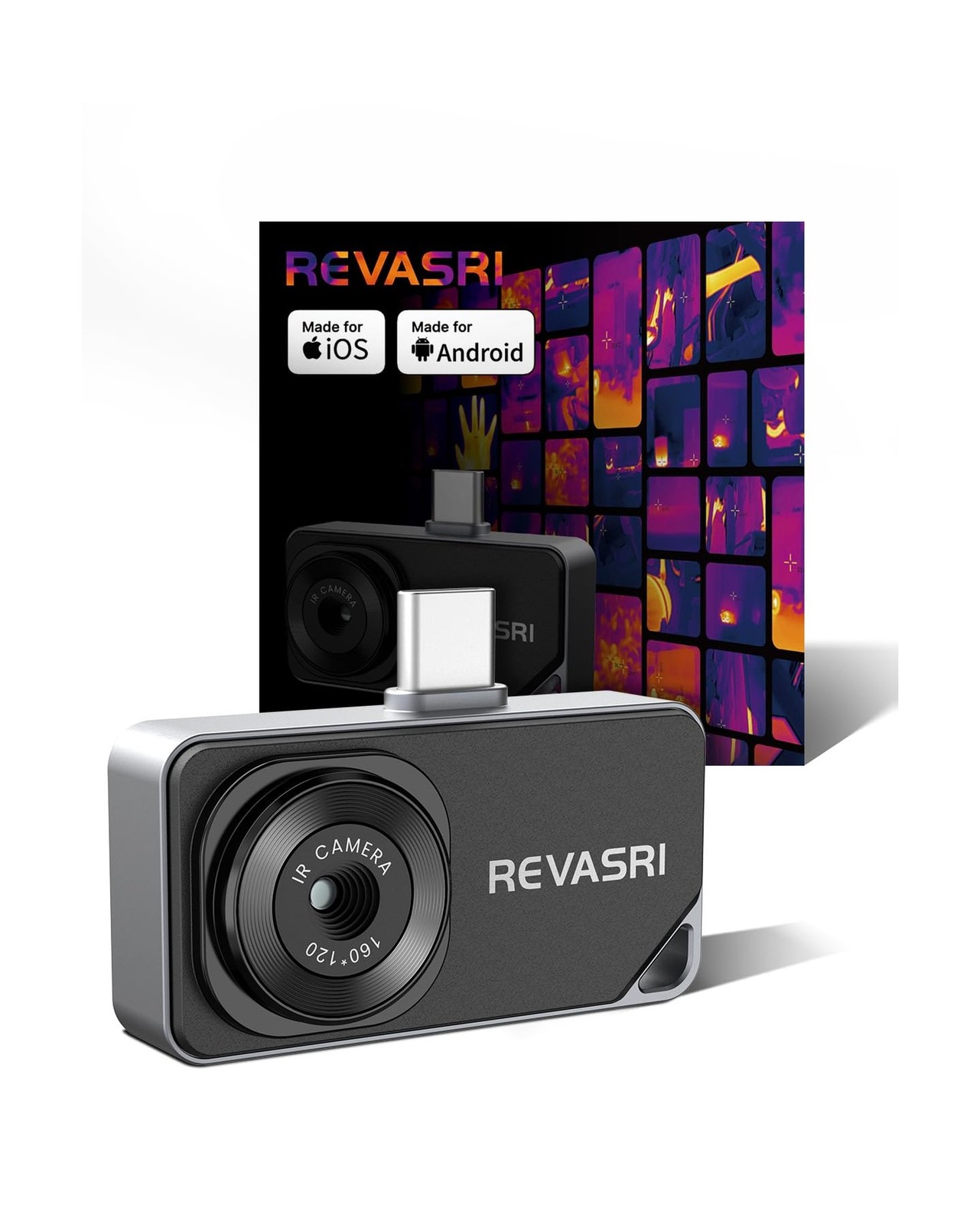 REVASRI Thermal Camera for Type-C iPhone & Android Device, 320×240 Super Reso…