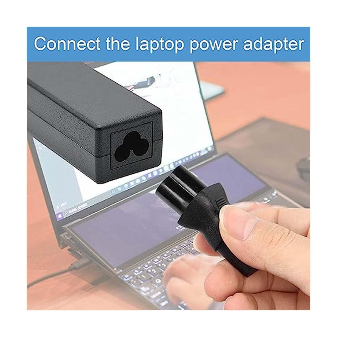 2 Pack IEC320 C6 To C13 Power Adapter 3 Pole Female To 3 Pin Male AC Plug