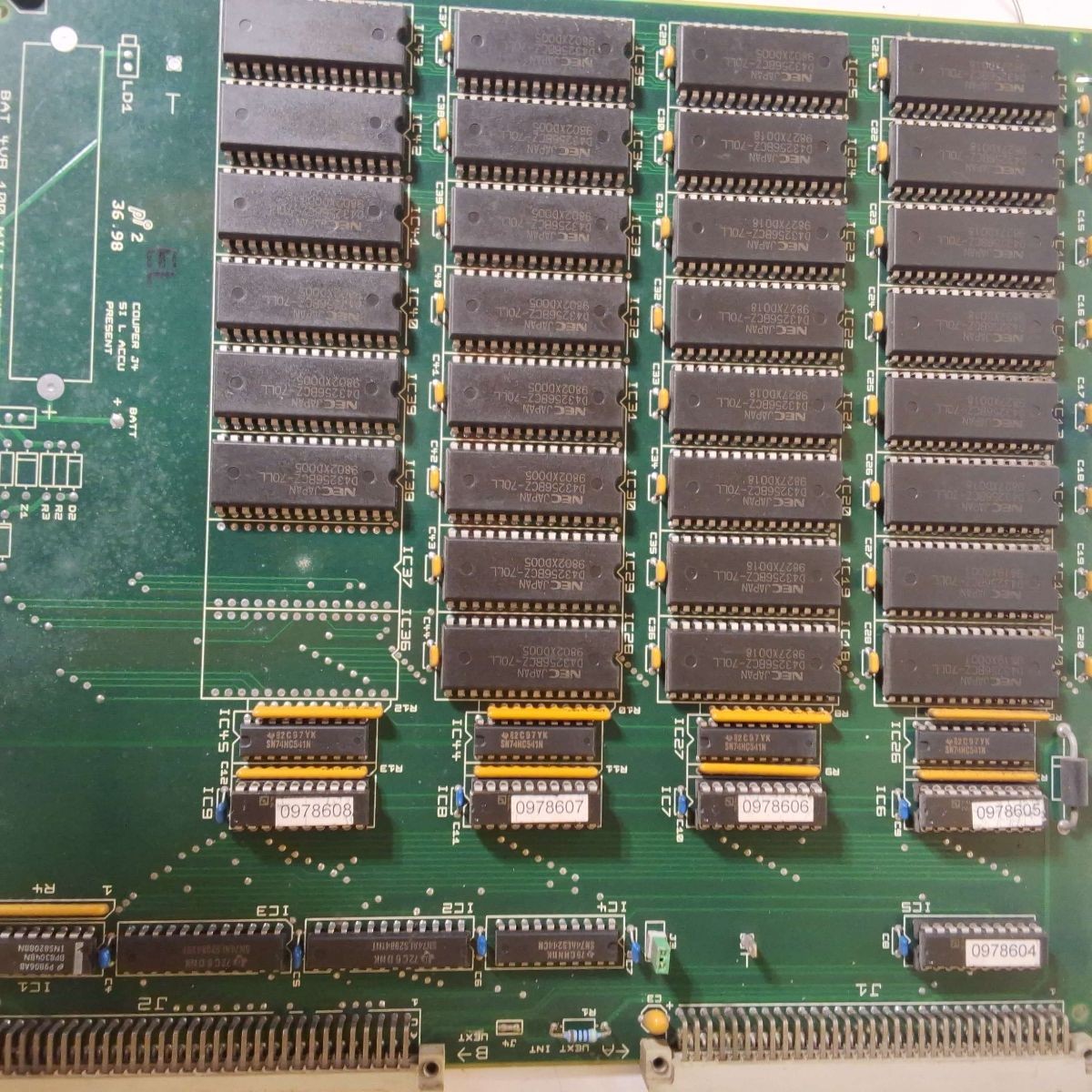 8525830 108525830 PCB 0-960K CMOS MEMORY FI3x0 CSL1S CHARMILLES – USED-UNTESTED