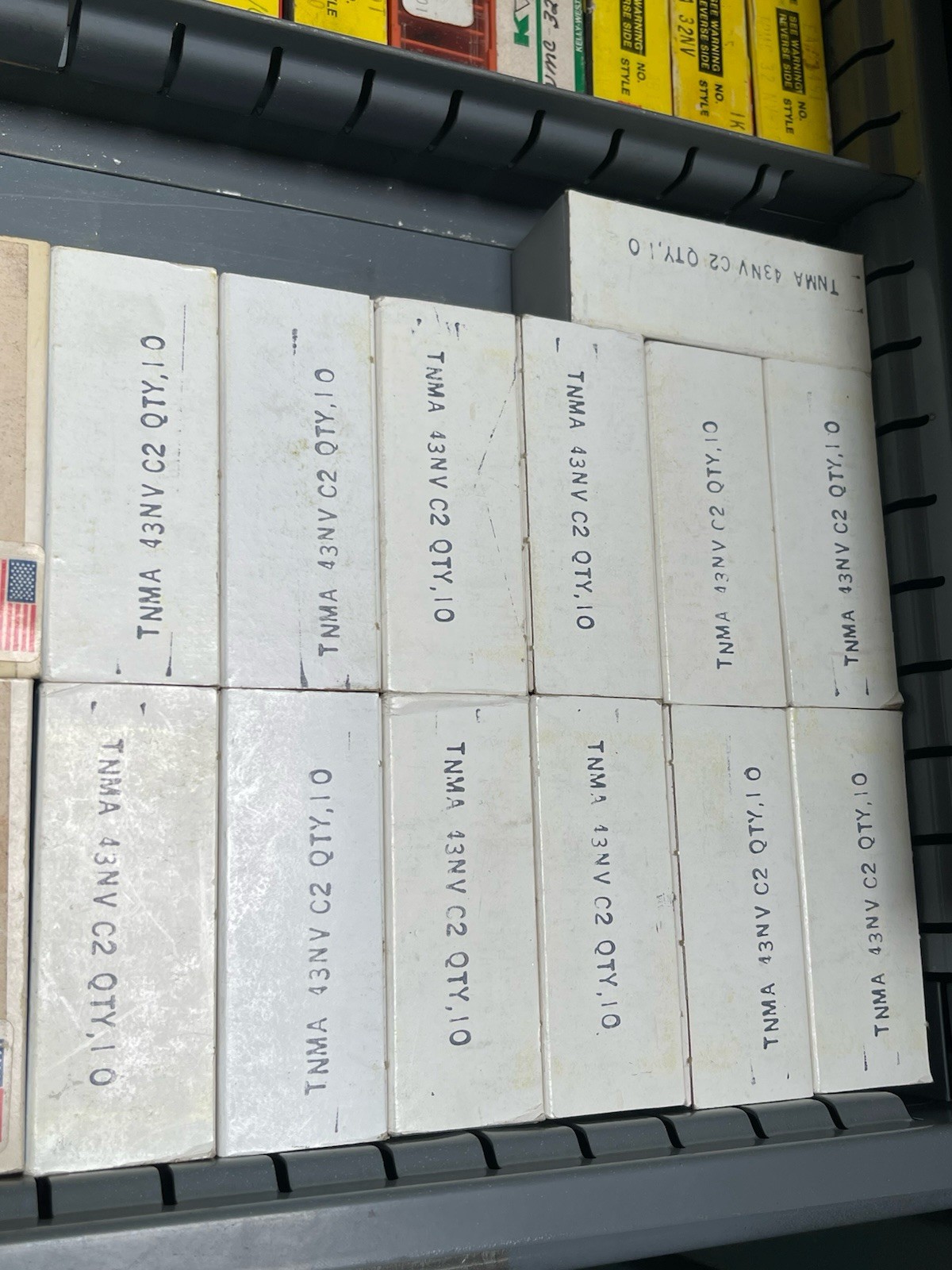 USA TNMA-43 NV C-2 Carbide On-Edge Threading Inserts Uncoated Qty.10 (26MY202)