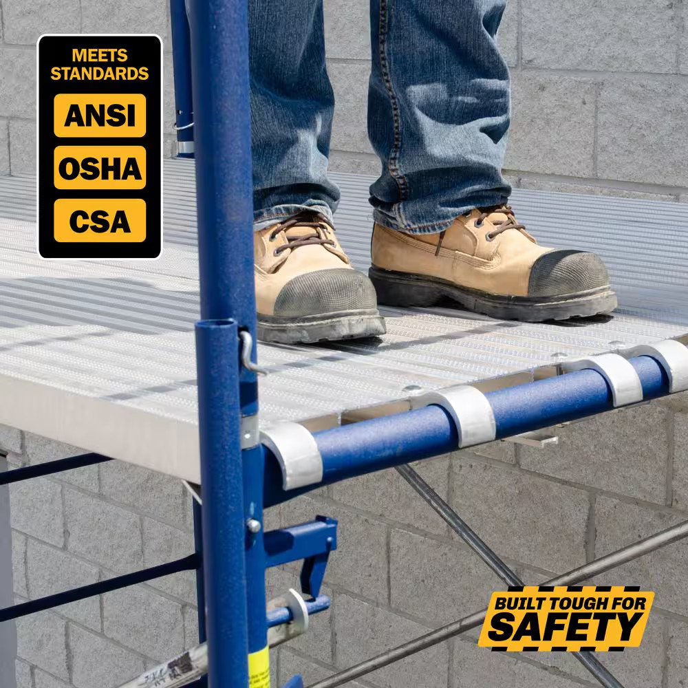7 Ft. L X 19 In. W All-Aluminum Scaffold Platform and Plank for Standard and Arc