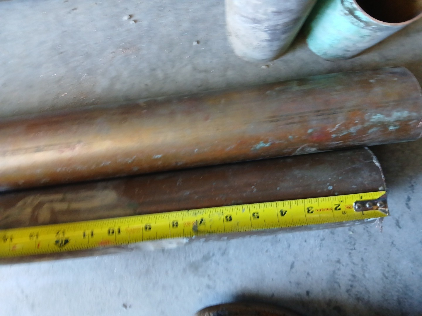 3″ copper pipe 12″ Long 2lbs 6 Oz