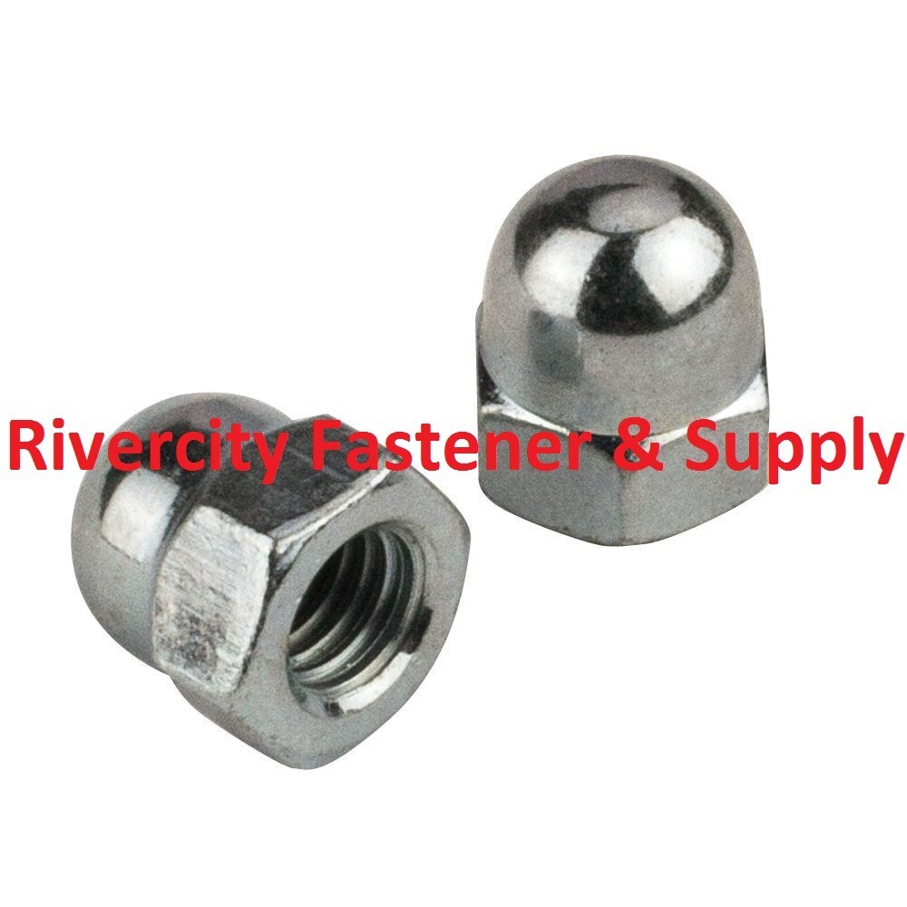 (10) M8-1.25 Acorn / Dome / Cap Hex Nuts A2 Stainless M8x1.25 8mm M8 x 1.25