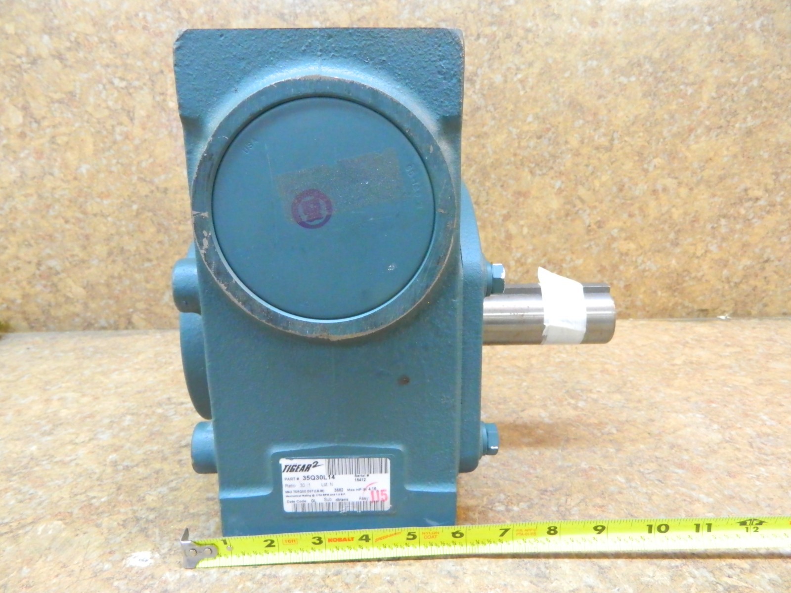 DODGE TIGEAR2 30:1 Ratio Speed Reducer 35Q30L14 3682 In Lbs 140TC