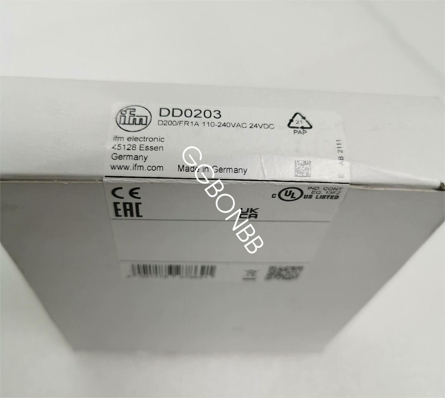 IFM DD0203 D200/FR1A 110-240VAC 24VDC . NEW IN BOX FedEx or DHL or UPS