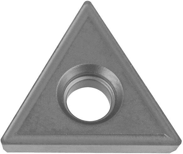 TT321 Carbide Turning Insert, Grade C2, 11° Positive Lapped w/Hole, 10-Pack