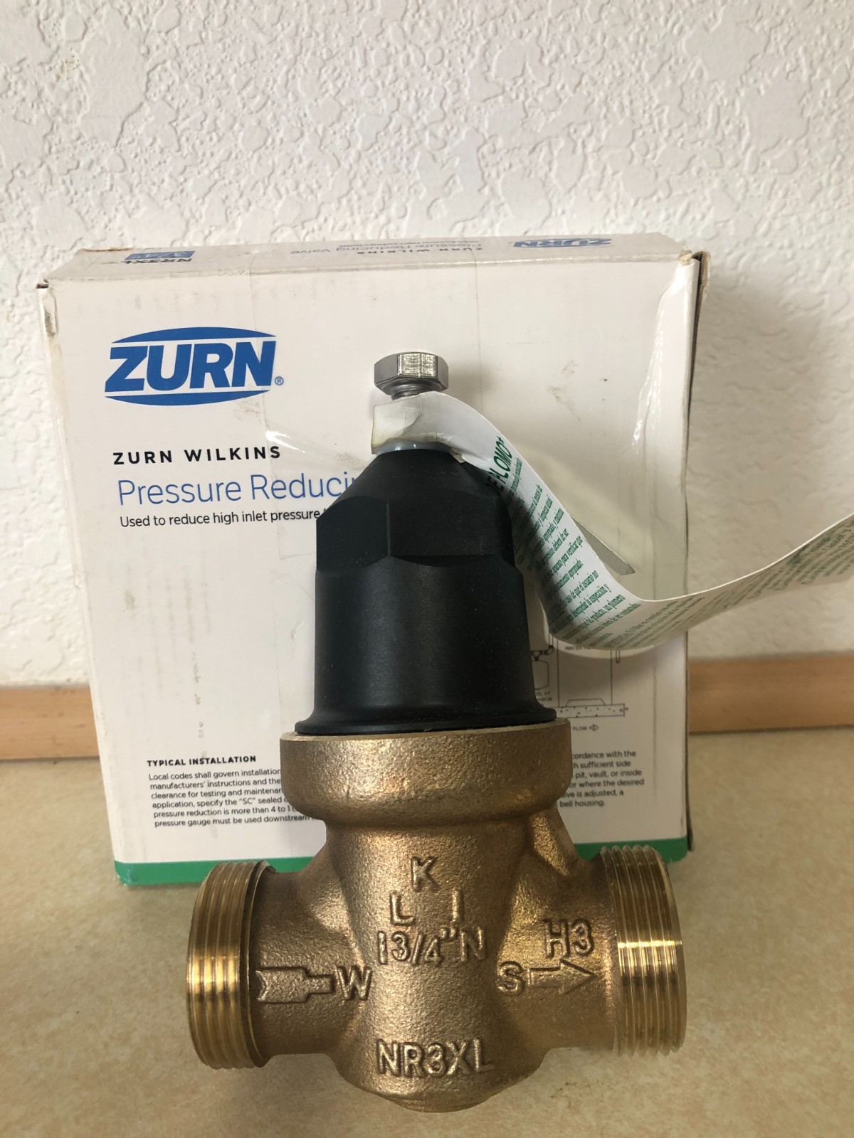 Zurn Wilkins 3/4” 34-NR3XLR / NR3XL Water Pressure Reducing Valve Single Union
