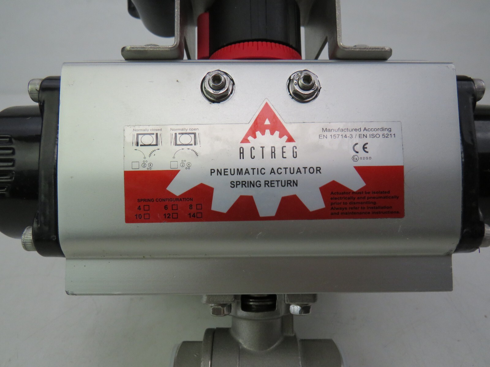 ACTREG EN ISO5211-F04-Y-LD-14 PNEUMATIC ACTUATOR APL-210 6519 W 6.0 00131421