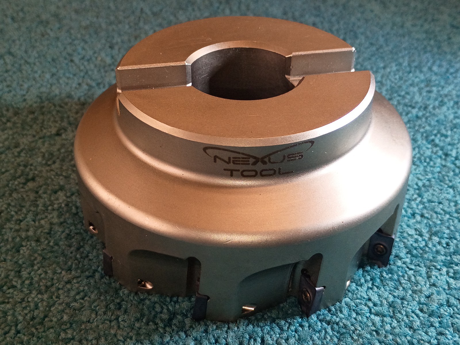 Nexus Tool 4″ Indexable Face Mill 2643236, 90° 1-1/4″ SHK FM11-4.00-1.25-10