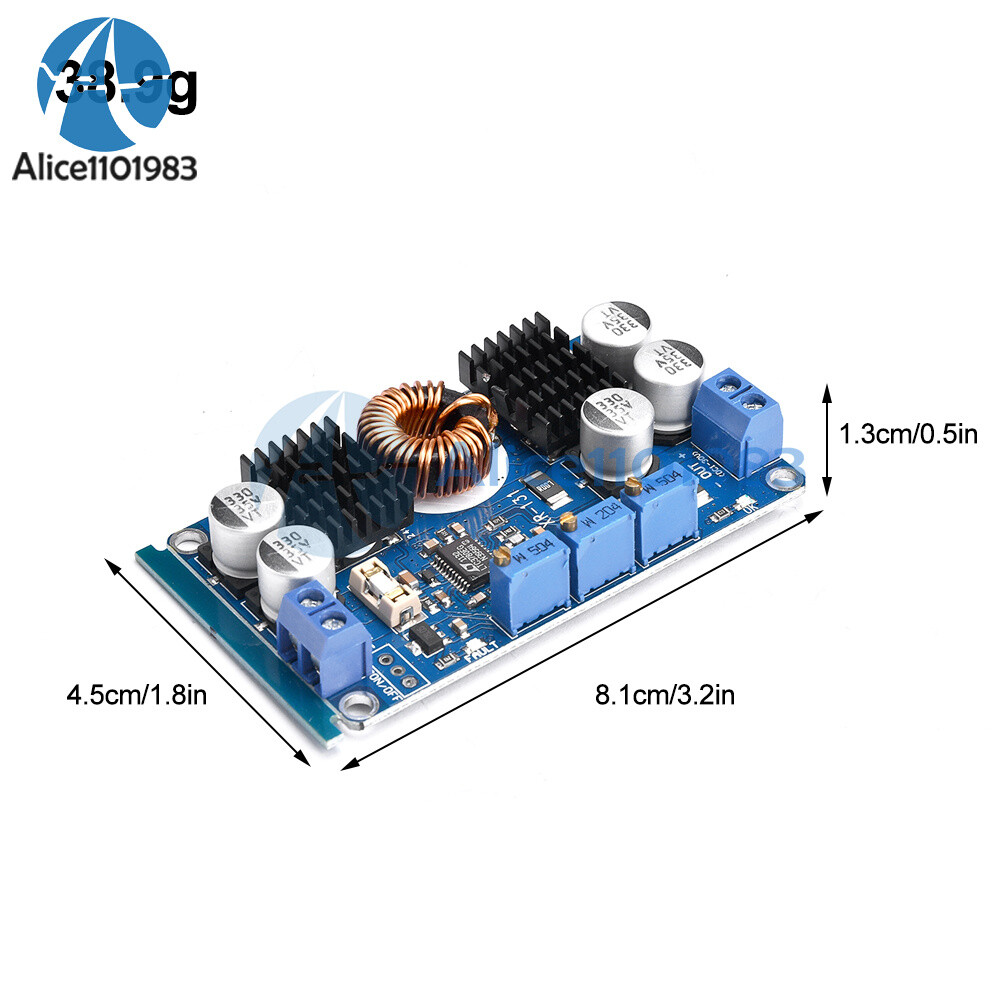 DC 5V-32V to 1V-30V 10A LTC3780 Automatic Step Up Down Regulator Charging Module