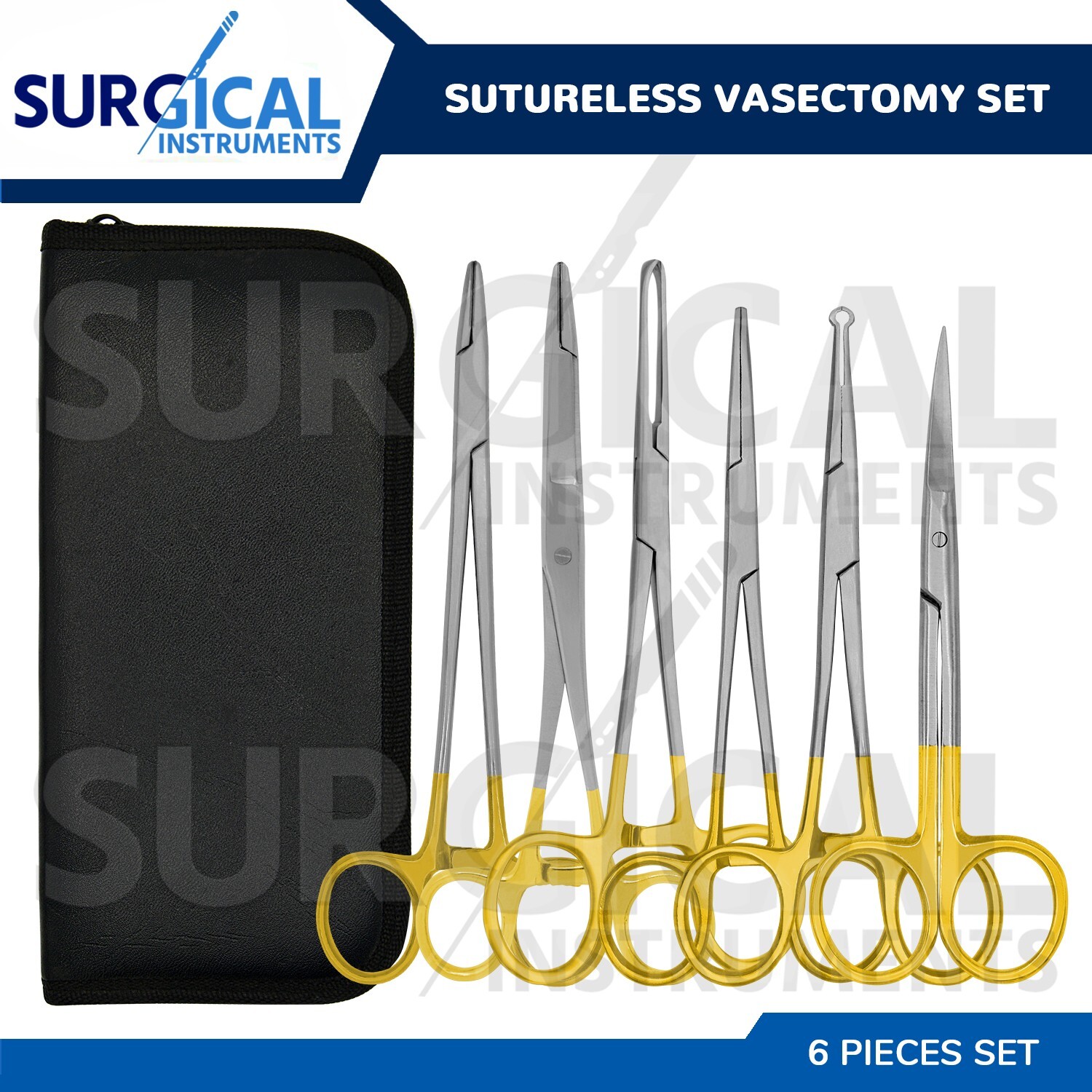 6 Pieces Sutureless Vasectomy Surgery Set Urology Surgical Instruments German Gr