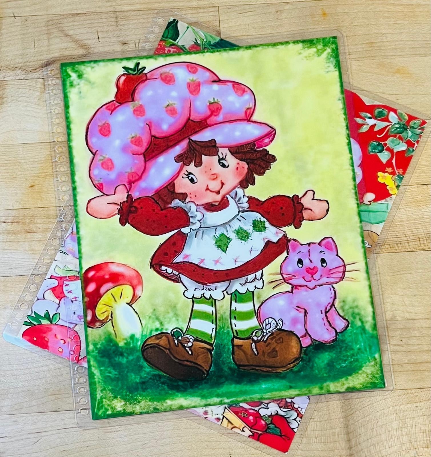 Strawberry Shortcake Retro Vintage Cover Set 4 use w/ Erin Condren Life Planner~