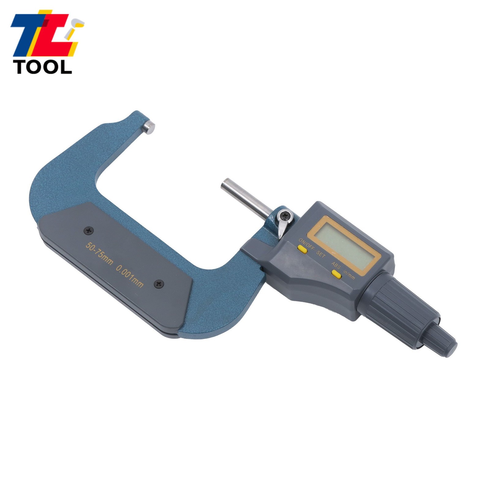 Large LCD Display 2-3″ 0.00005″ Digital Outside Micrometer Carbide Tip 50-75mm