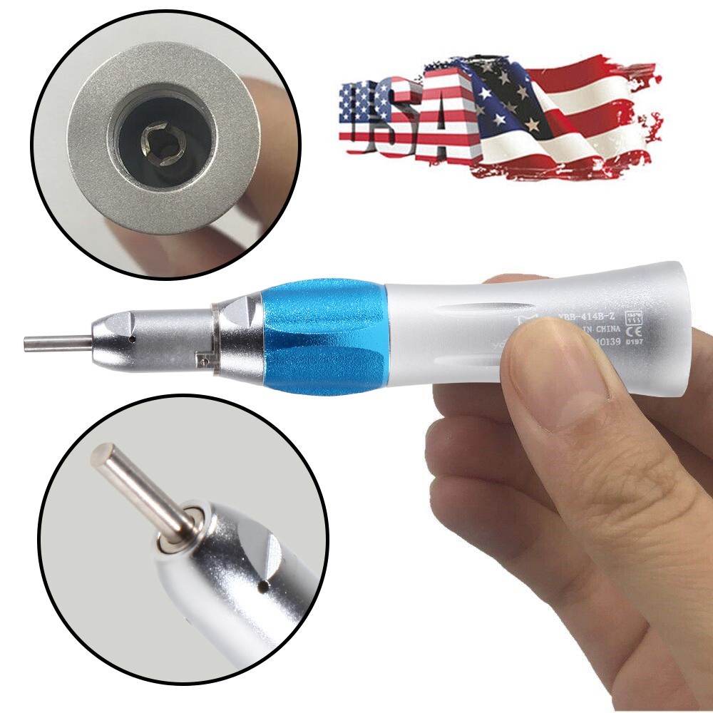 NSK Style Dental Contra Angle Straight Air Motor 4H Slow Speed Handpiece FAST