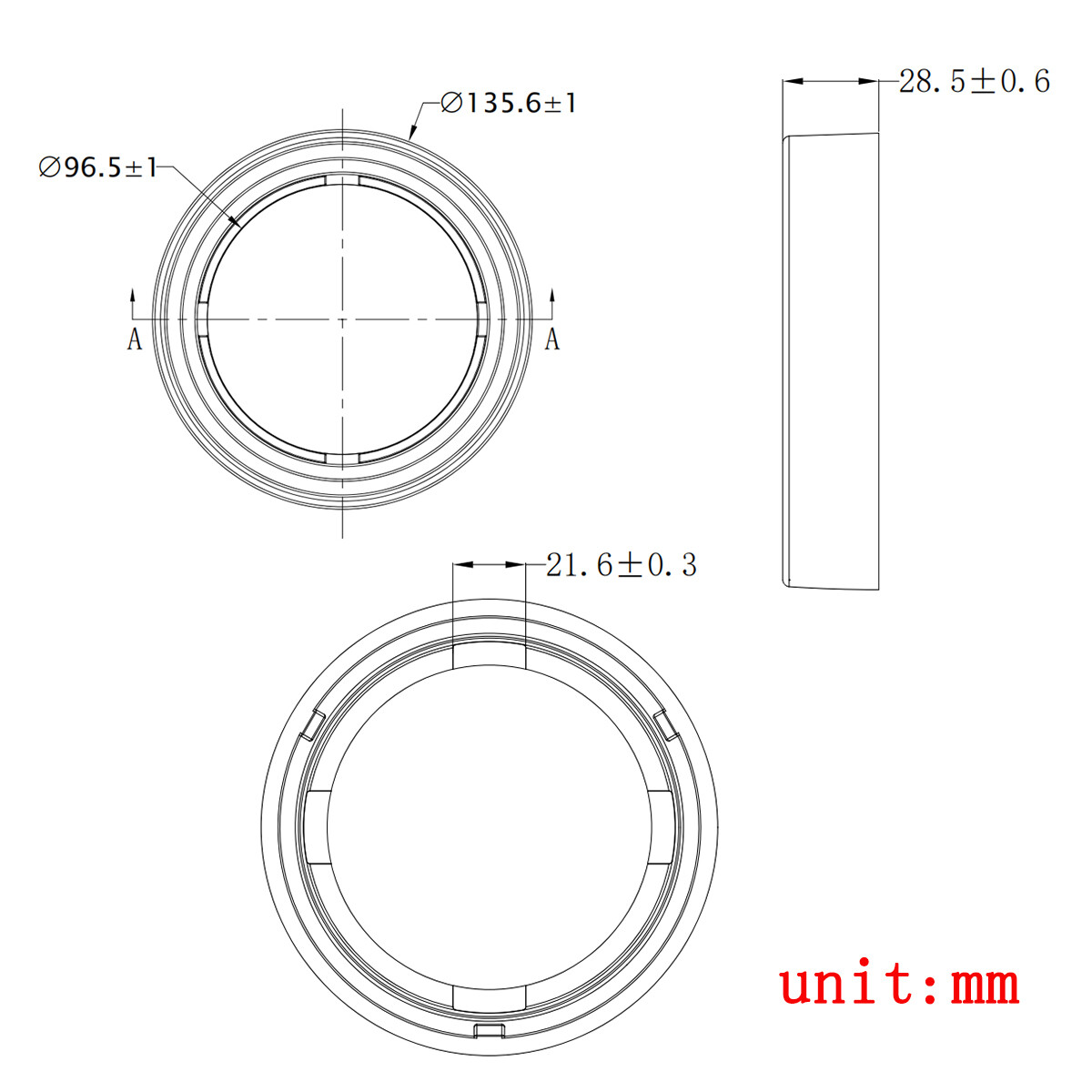 2x Head Light Rubber Rings A25213 For International Case IH Tractor 1086 1486+