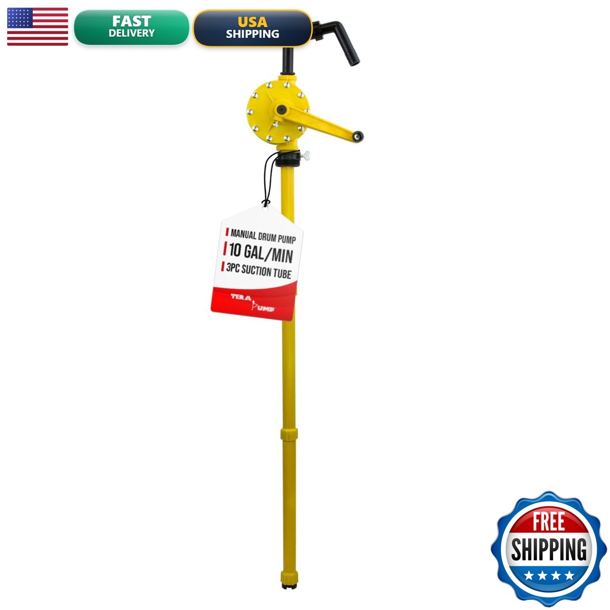 TERA PUMP TRRP90P Plastic Rotary Drum Barrel Pump