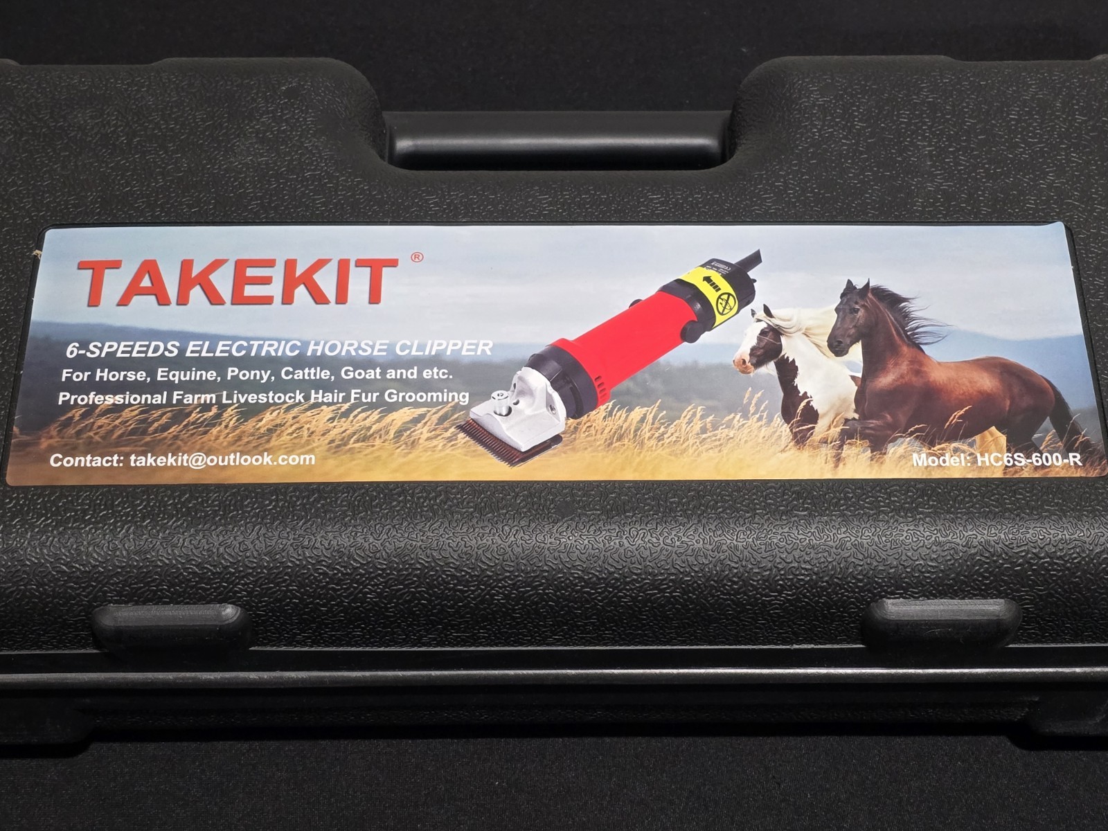 Horse Clippers, 600W Professional Heavy Duty Horse Body Clippers, 6-Speeds New