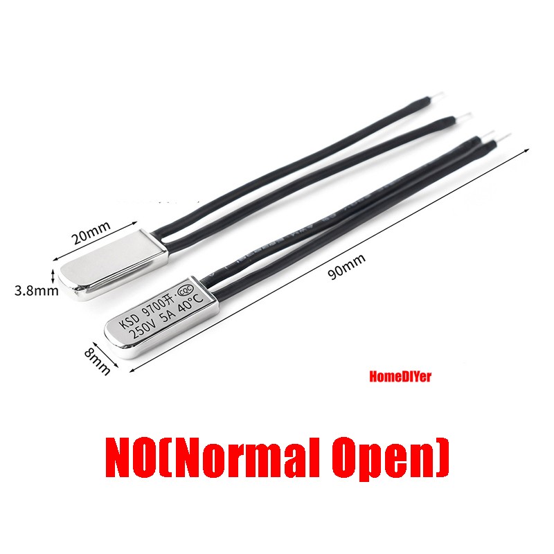 KSD9700 Metal Temperature Switch Thermostat Thermal Protectors NO/NC 40℃~150 ℃