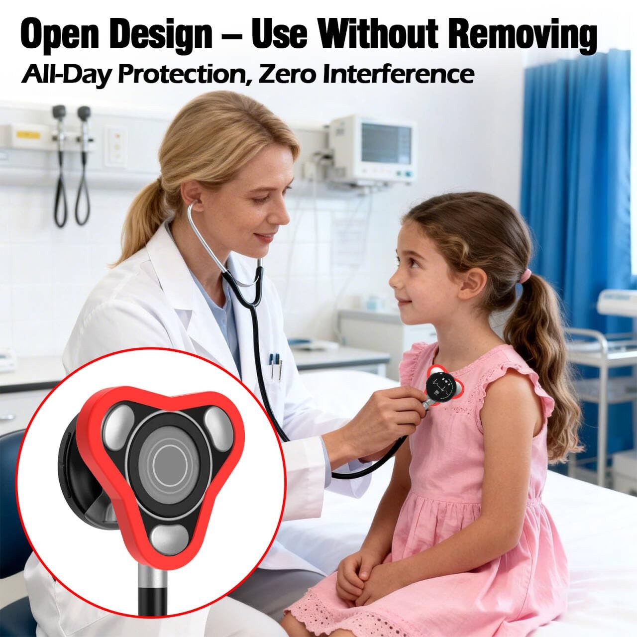 Open Protection Cover Compatible with EKO Core 500 Digital Stethoscope – 4 Pa…