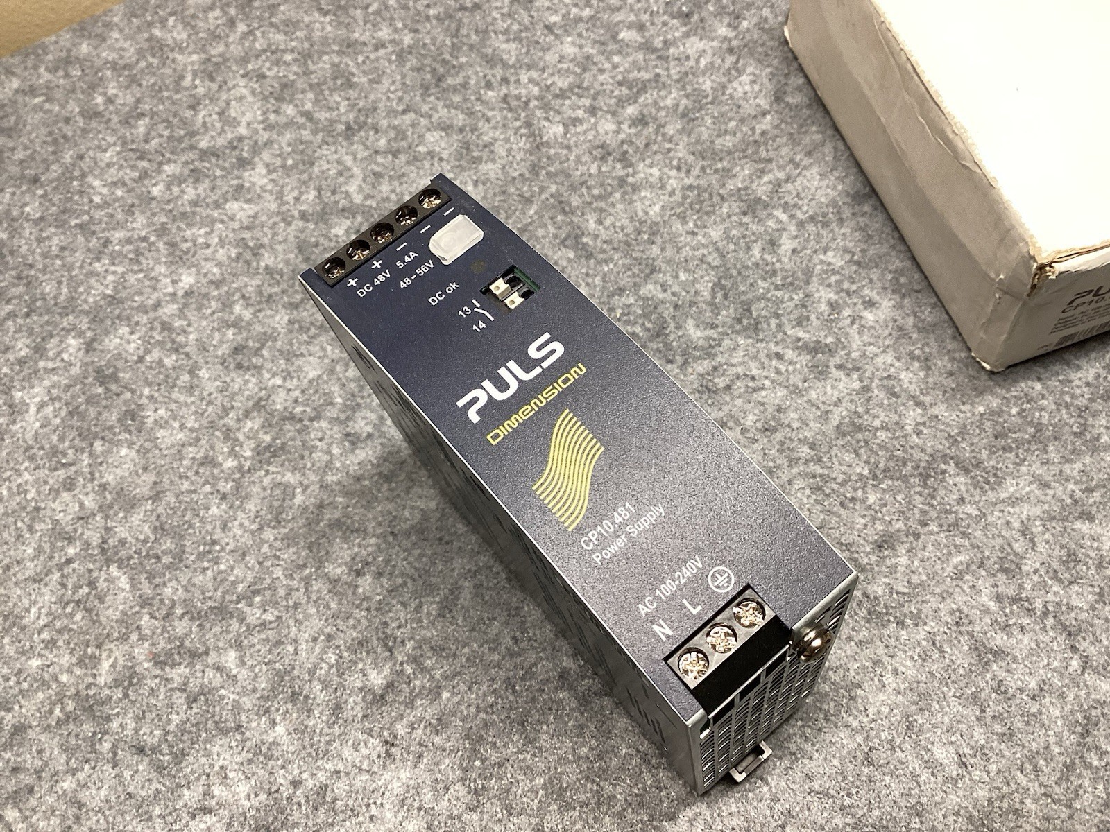 CP10.481 PULS DIMENSION DIN Rail PSU 100 – 240V ac Input 48V dc Output 5.4A 240W