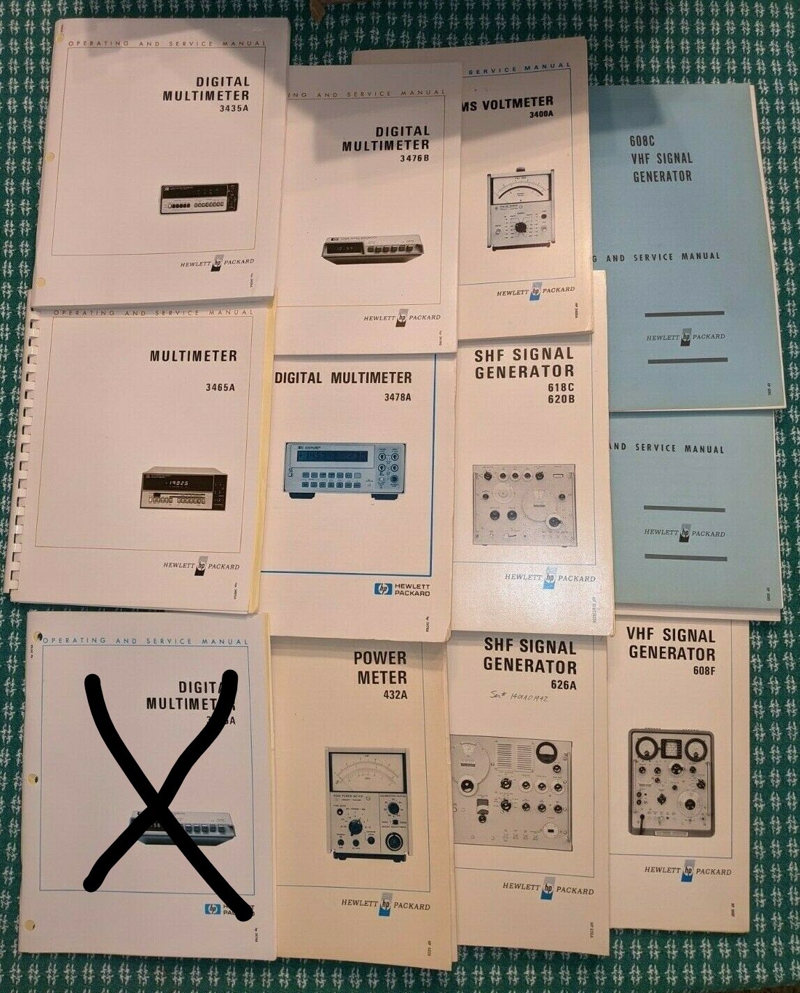 Hewlett Packard HP Operating & Service Manuals Electronics (CHOICE $10)