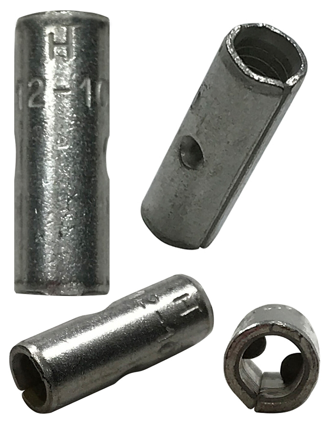 300 Pcs Non-Insulated Crimp Butt Connector Splice Wire Terminal Uninsulated Kit