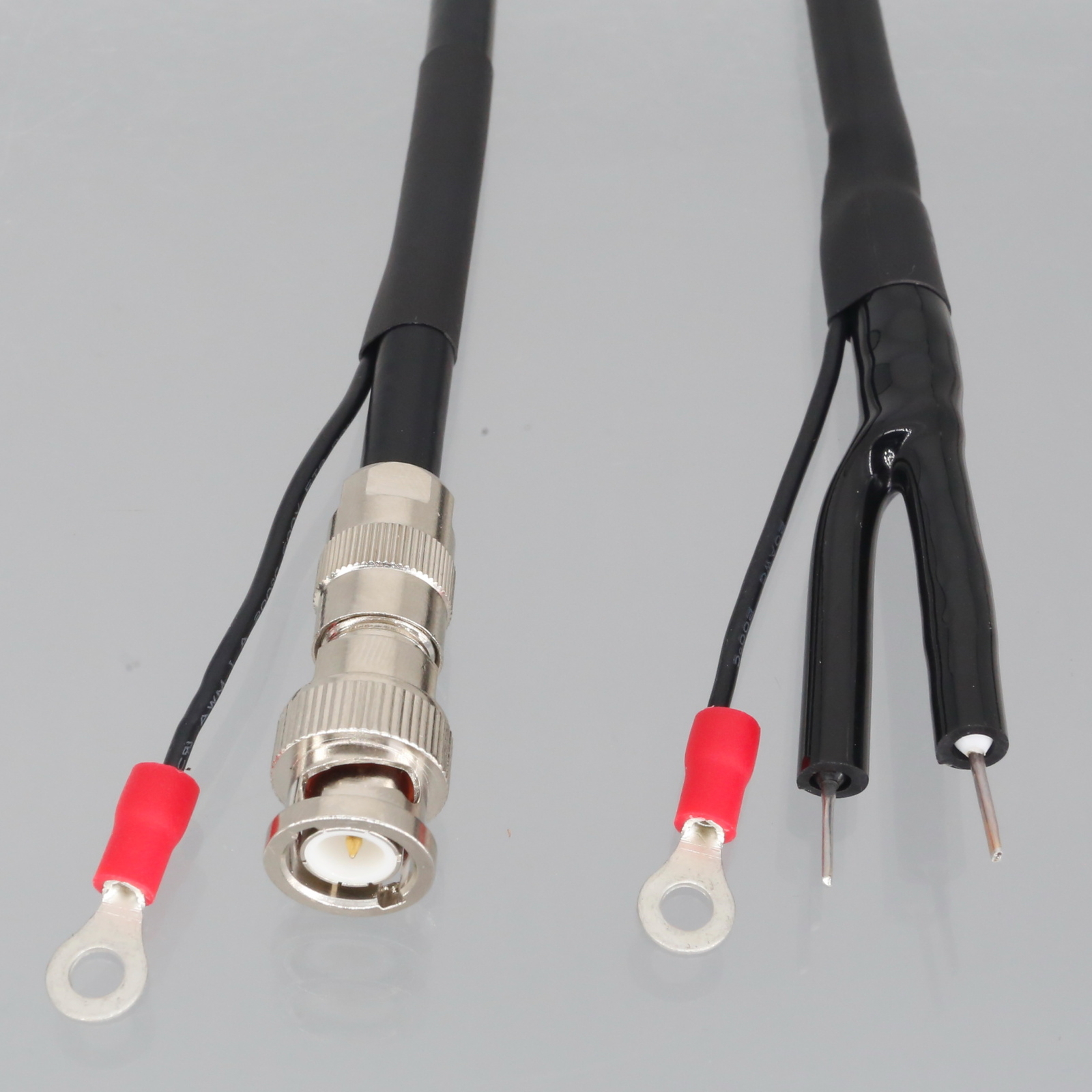 BNC to GND Clamp Bar Terminal Signal Cable Ultrasonic Detector Flow Transmitter