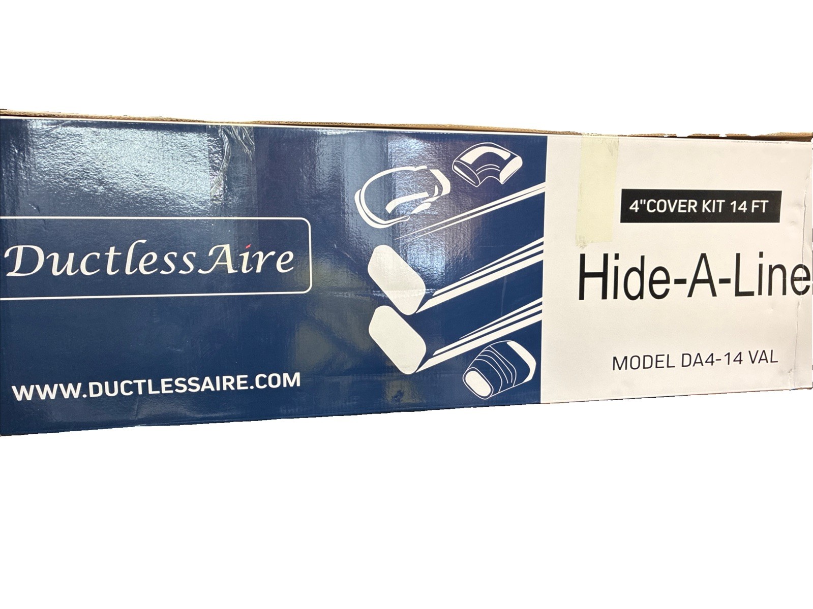 Ductless Aire DA4-14 VAL Hide-A-Line 4″ Cover Kit 14′ Feet