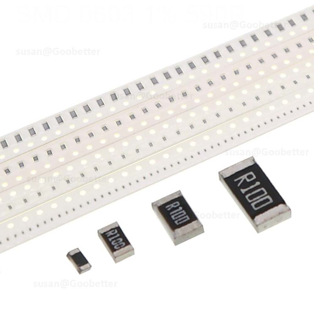 0603 SMD Resistors 0.1W 1% Tolerance Full Range Available 0 ohm to 10M ohm