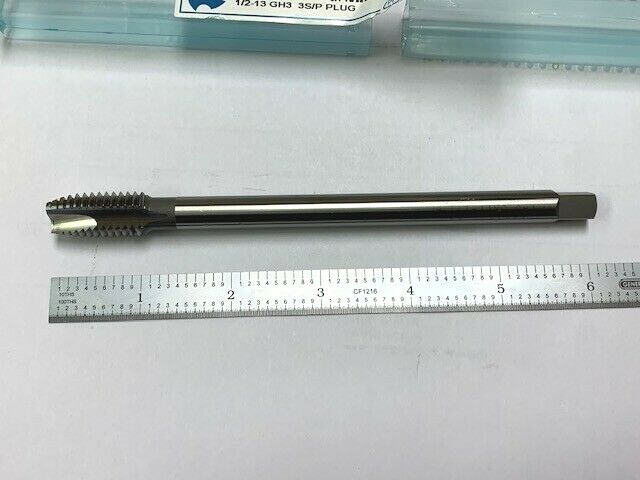 1/2-13 x 6″ LONG Pulley Tap GH3 2 Flute Spiral Point OSG #1295500