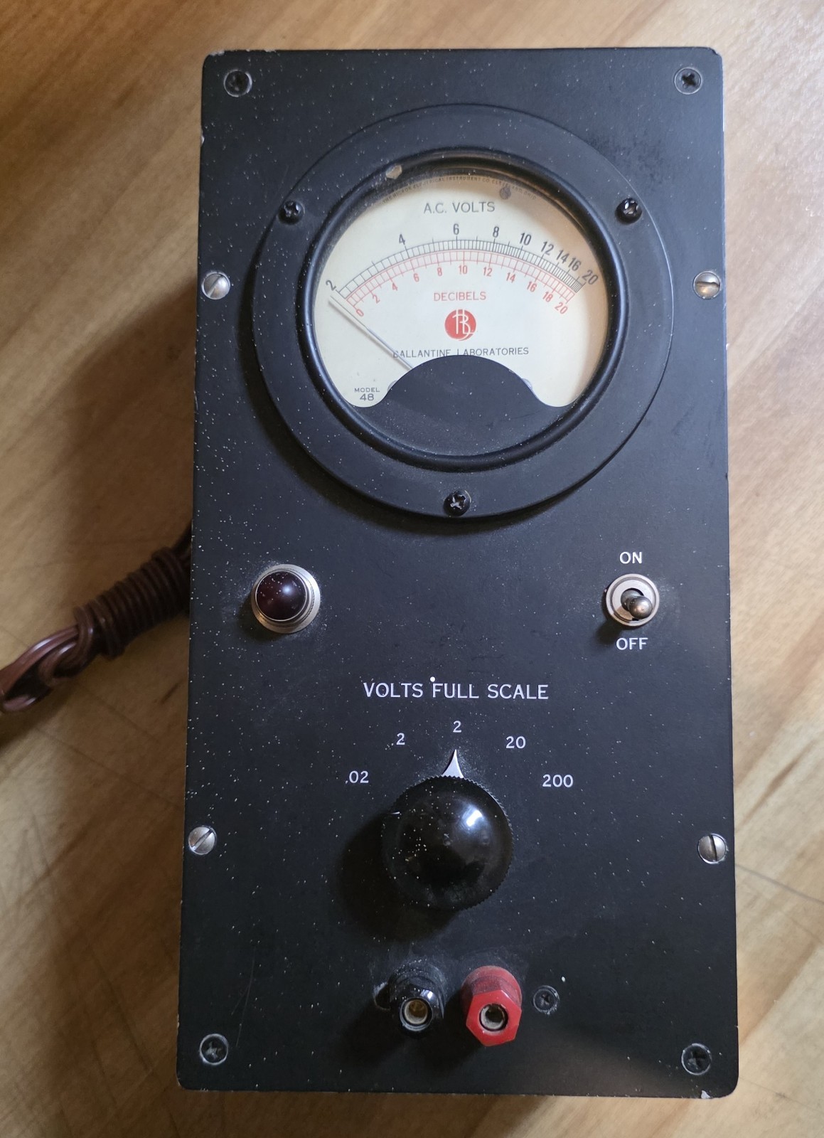 Ballantine Laboratories Model 48 Electronic Voltmeter manufactured for…