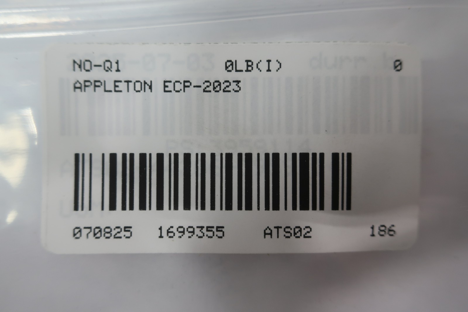 Appleton ECP-2023 U-line Plug 20a Amp 125v-ac