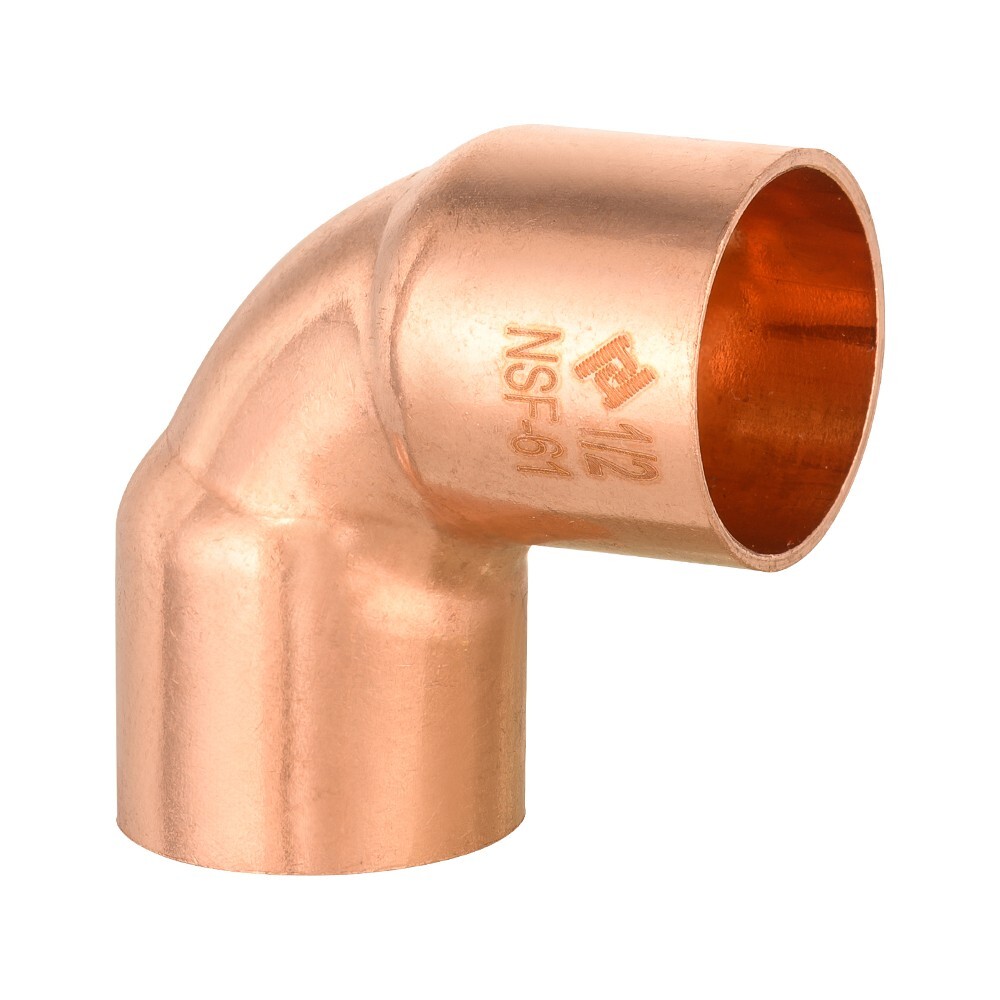 Pro 50 Pack EFIELD 1/2″ C X C 90 Degree Elbow , Copper Solder Fittings, No Lead