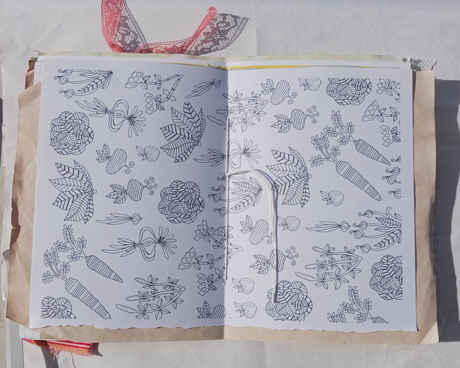 Garden Themed Junk Journal Soft Cover 50 pages