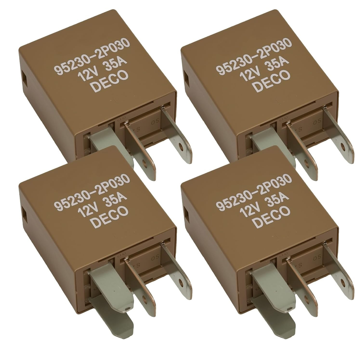 4Pcs 95230-2P030 Automotive Power Relay 35A 12VDC 4Pins Suitable for Air