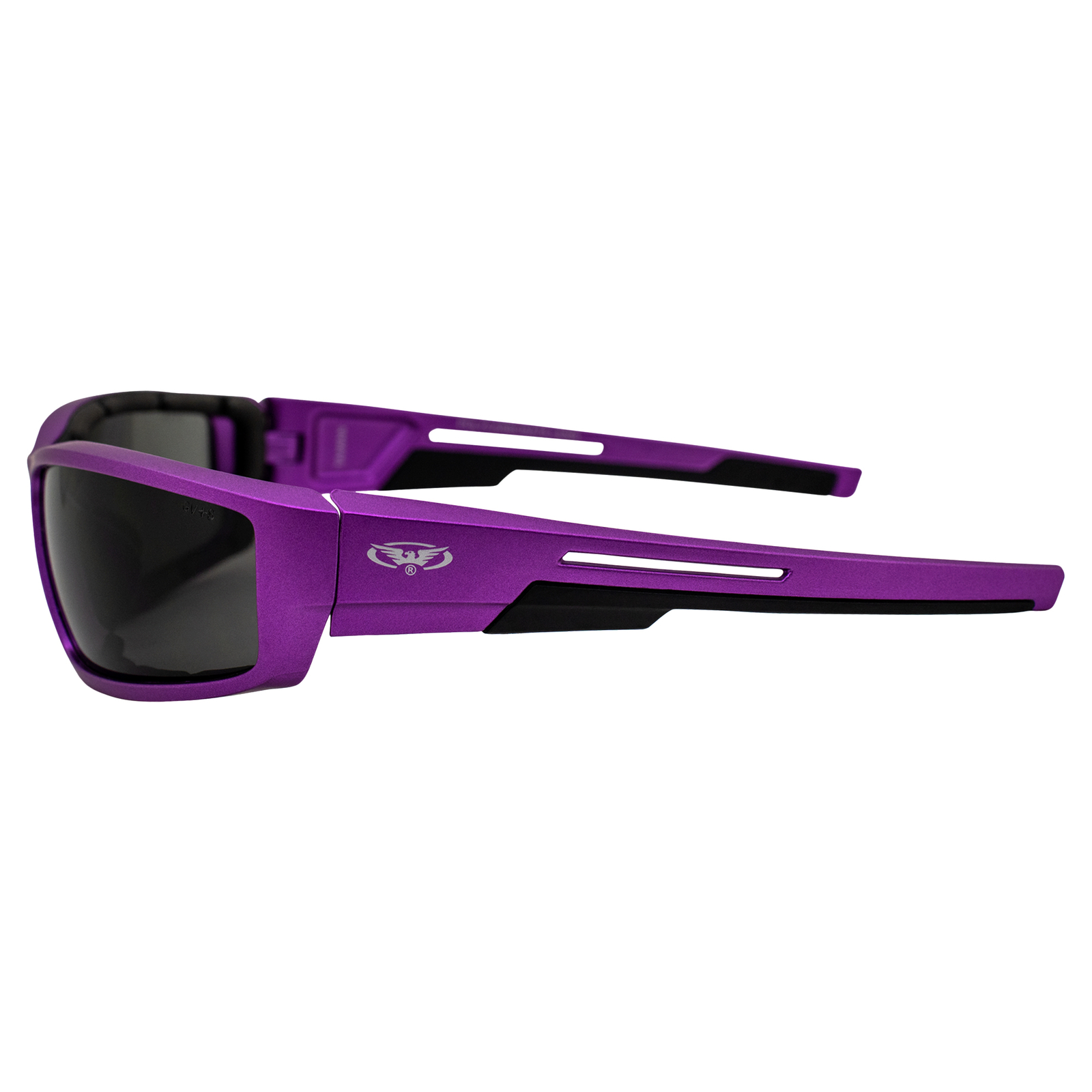 Global Vision Sly Padded Motorcycle Glasses 2 Pair Pink Purple Clear/Smoke Lens