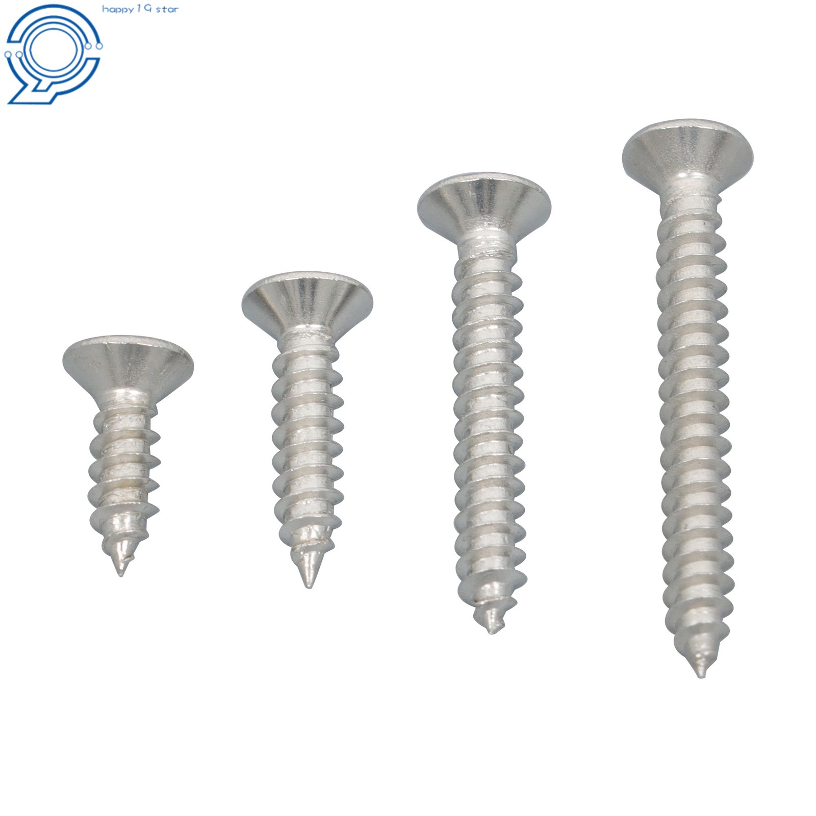 Phillips Flat Head Sheet Metal Screws, 550Piece 304 Stainless Steel Assortment