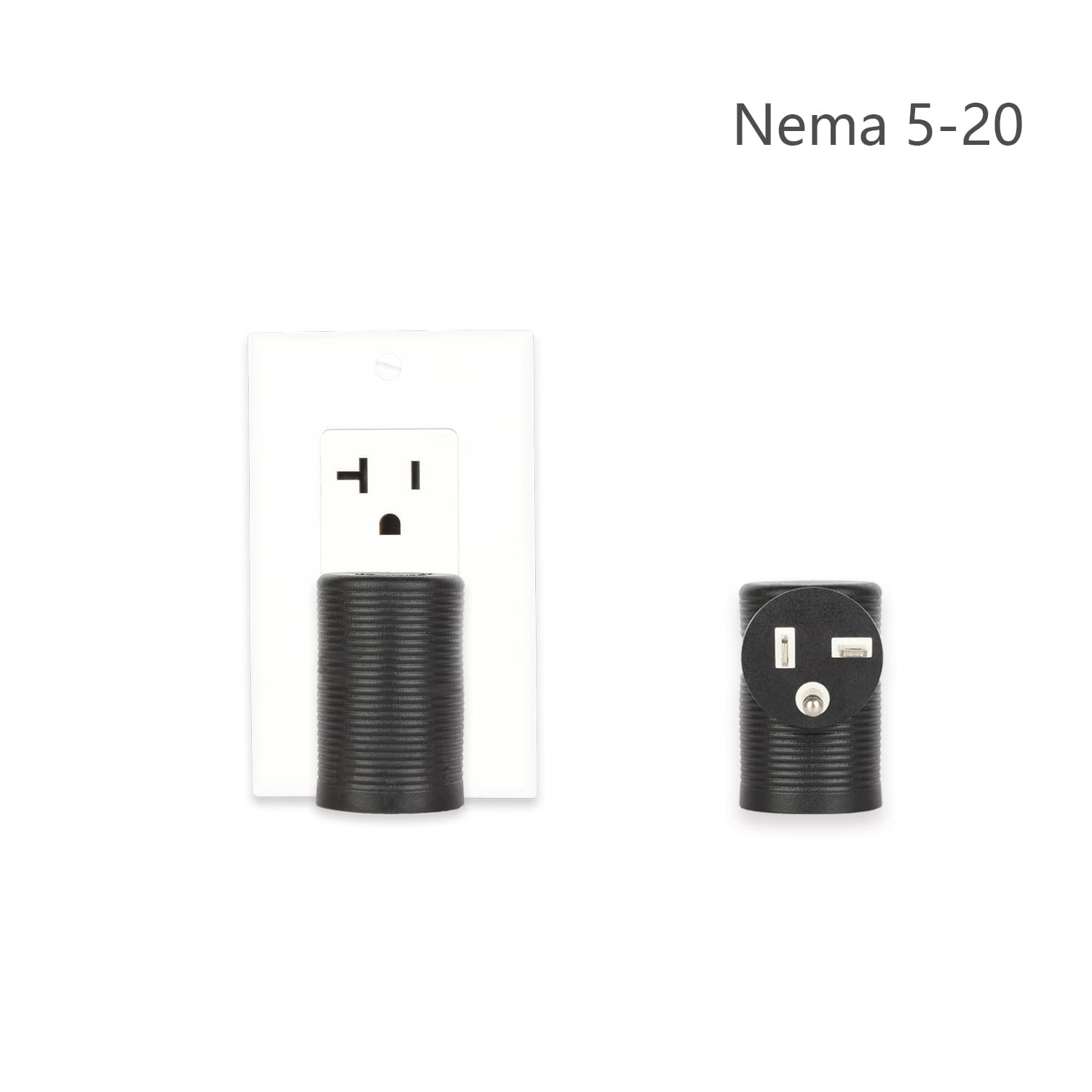 Right Angled Power Adapter, Downward Angle Power Adapter, Angle Nema 5-20P Male