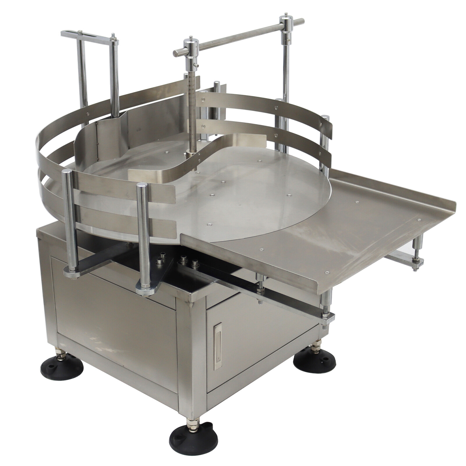 23.6» Desktop Automatic Bottle Organizer Sorter Collection Turntable Table 110V