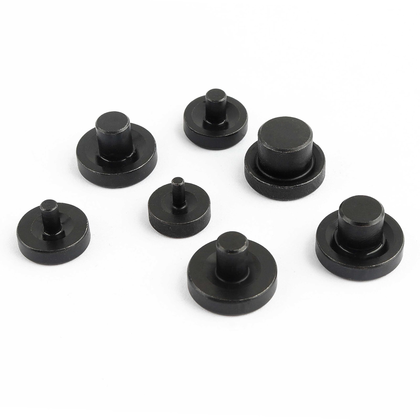 SSNNUU 7PCS Double Flare Tool Adapters Set,Brake 0.74*0.74*0.50 inch, Black