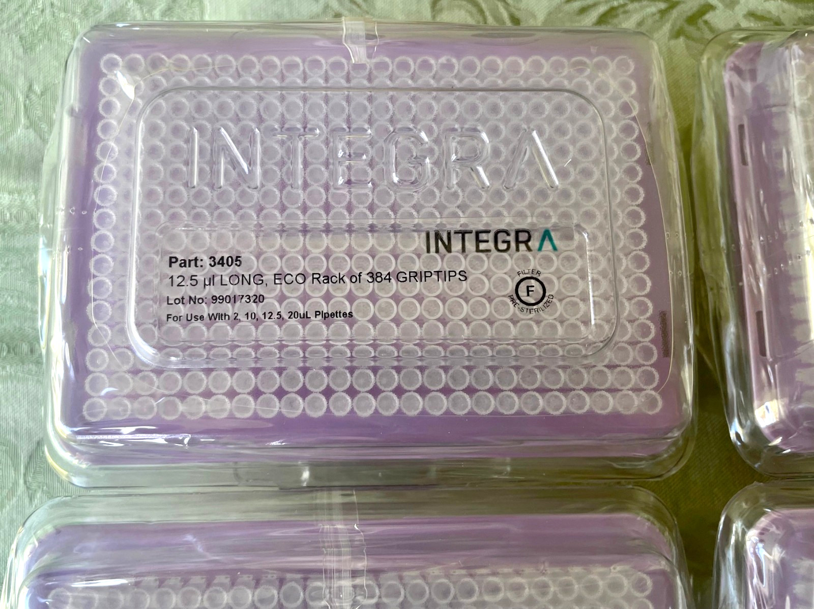 INTEGRA GripTips Eco Rack Long 12.5µl Filtered #3405 6 cases of 10 – Free Ship