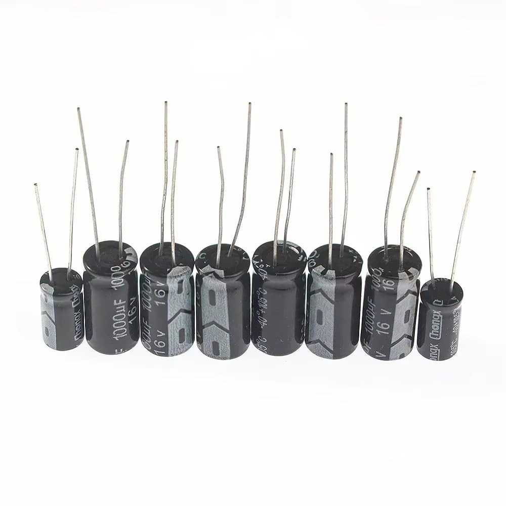 500Pcs 24 Values Electrolytic Capacitor Assortment Kit 0.1Uf to 1000Uf 10V 16V