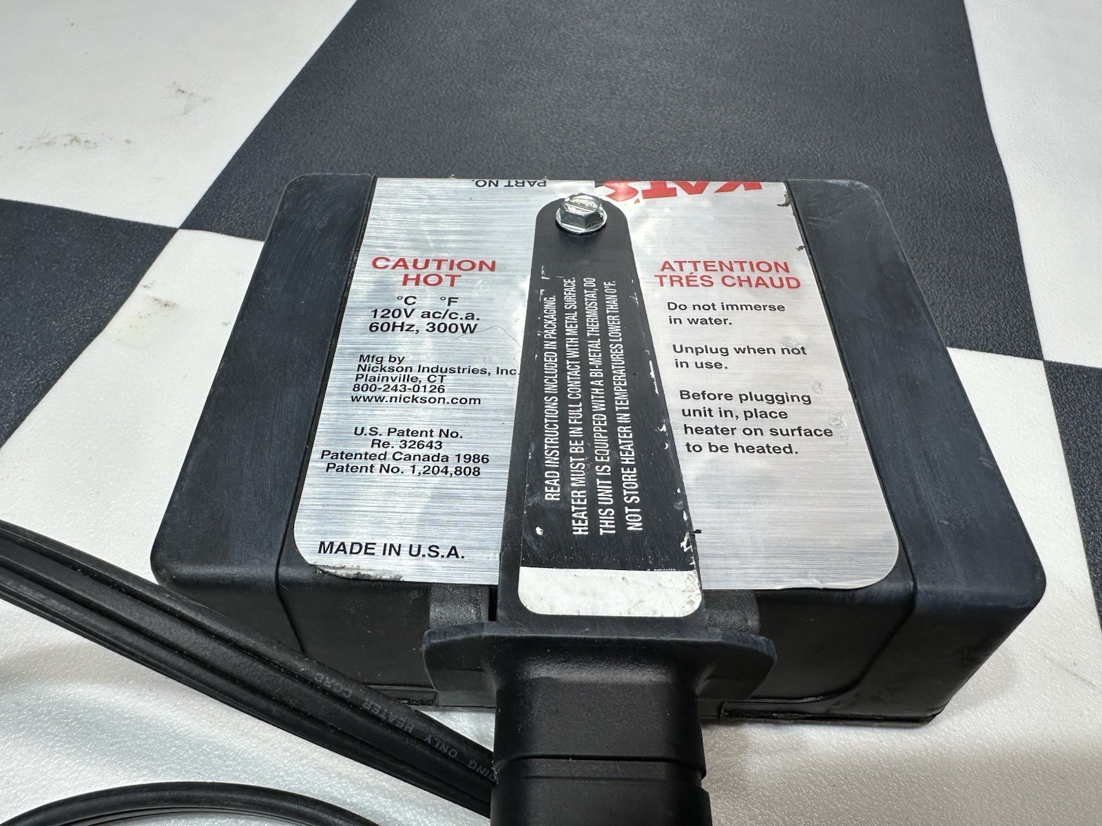 Kat’s Handi-Heat Magnum Magnetic Heater 3″ x 5″ 300 Watt 120V PART 1160